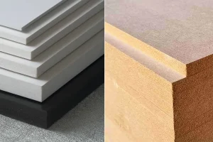 مقایسه تفاوت های ام دی اف و پی وی سی